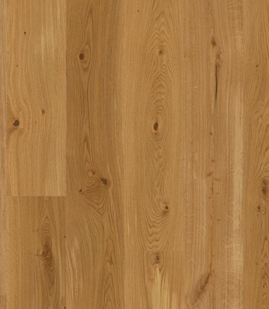 Hellbraune Dielen mit Holzmaserung und sichtbaren Astlöchern.